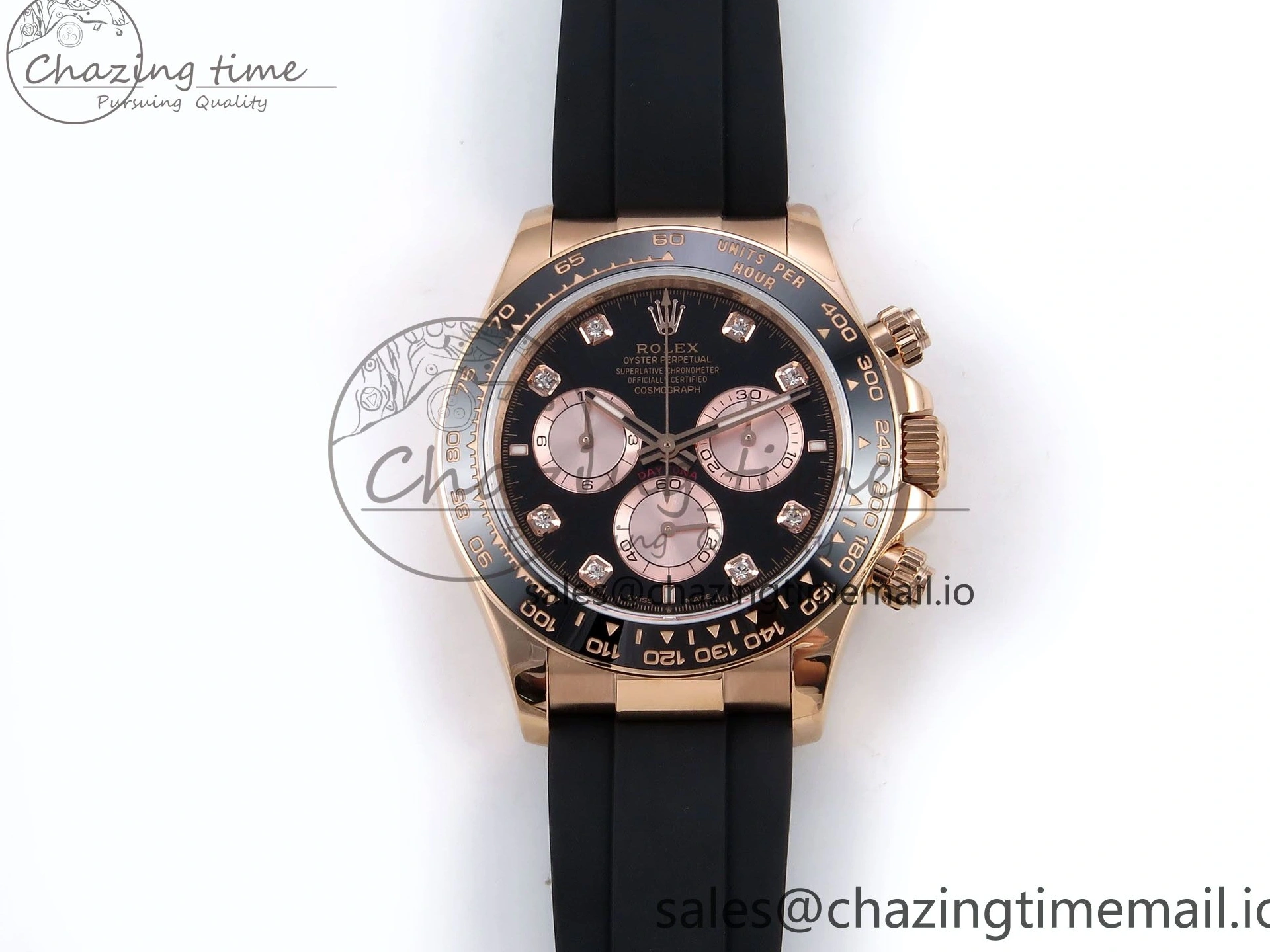 0106 Durable Daytona 126515 QF 1:1 Best Edition Black RG Diamonds Dial on Oysterflex Strap SH4131 V6（Gain Weight） 1207